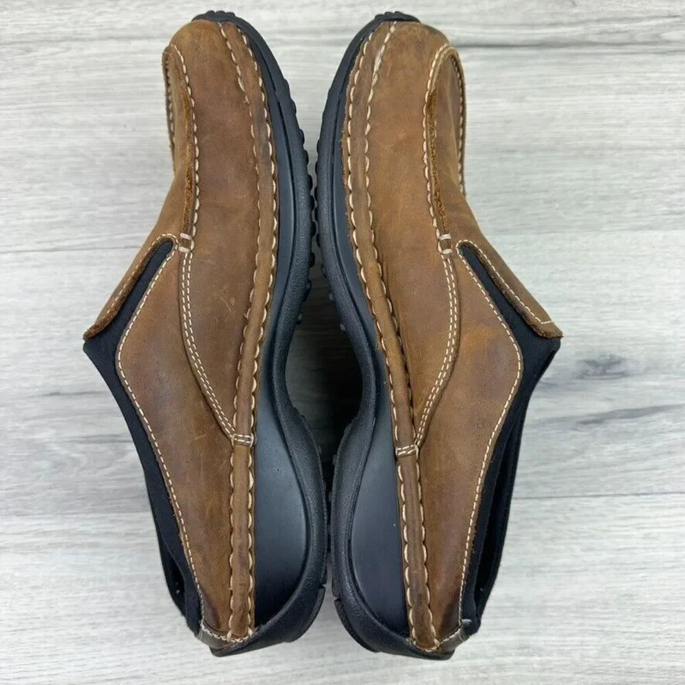 red wing slip on loafers mens 7.5 brown leather shoes‎